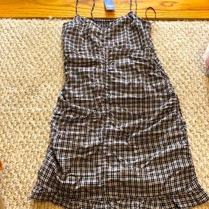 Black and gray plaid patterned dress from Hollister with tags on it!
